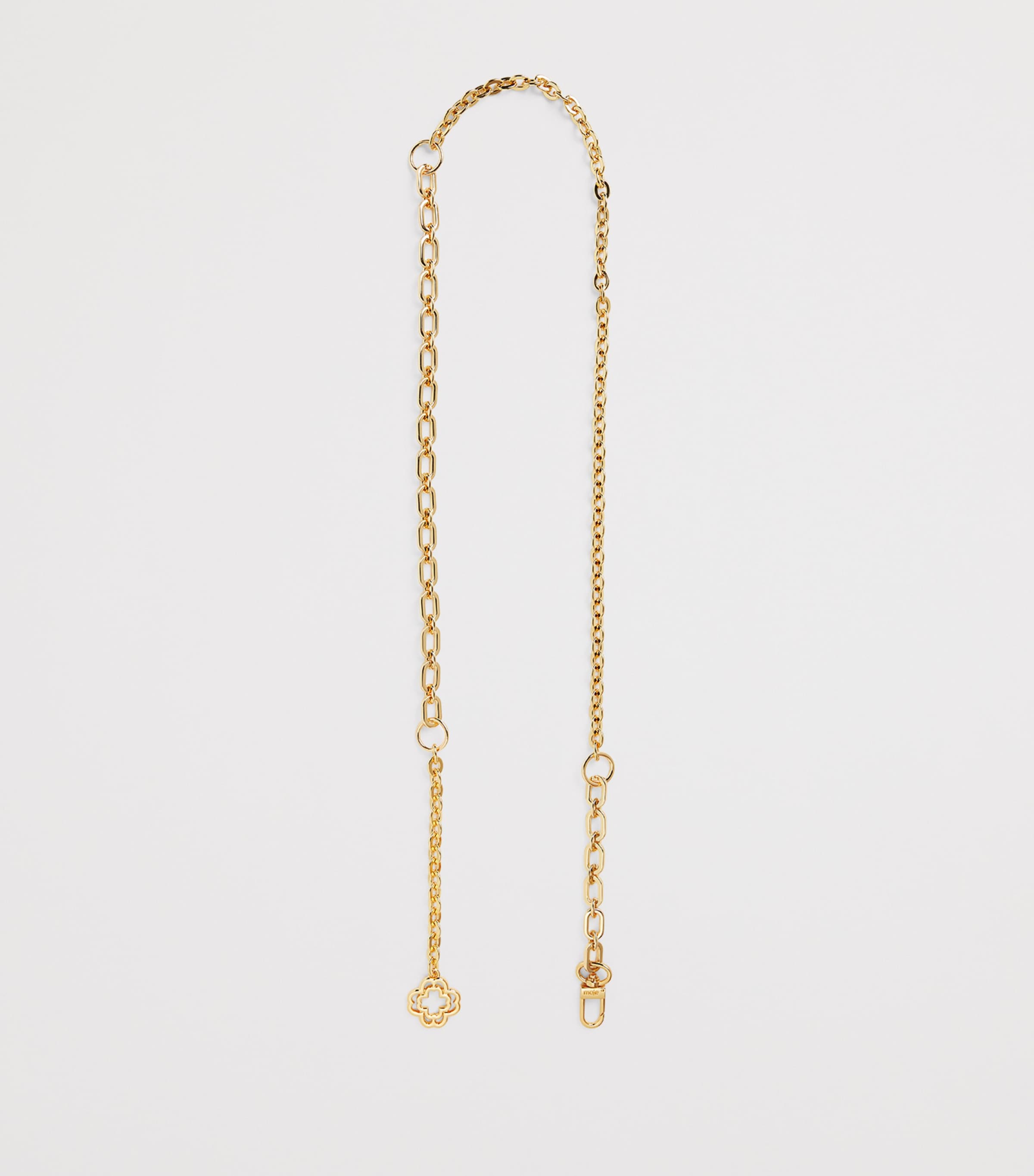 Maje Clover Logo Chain Belt Gold Image 3