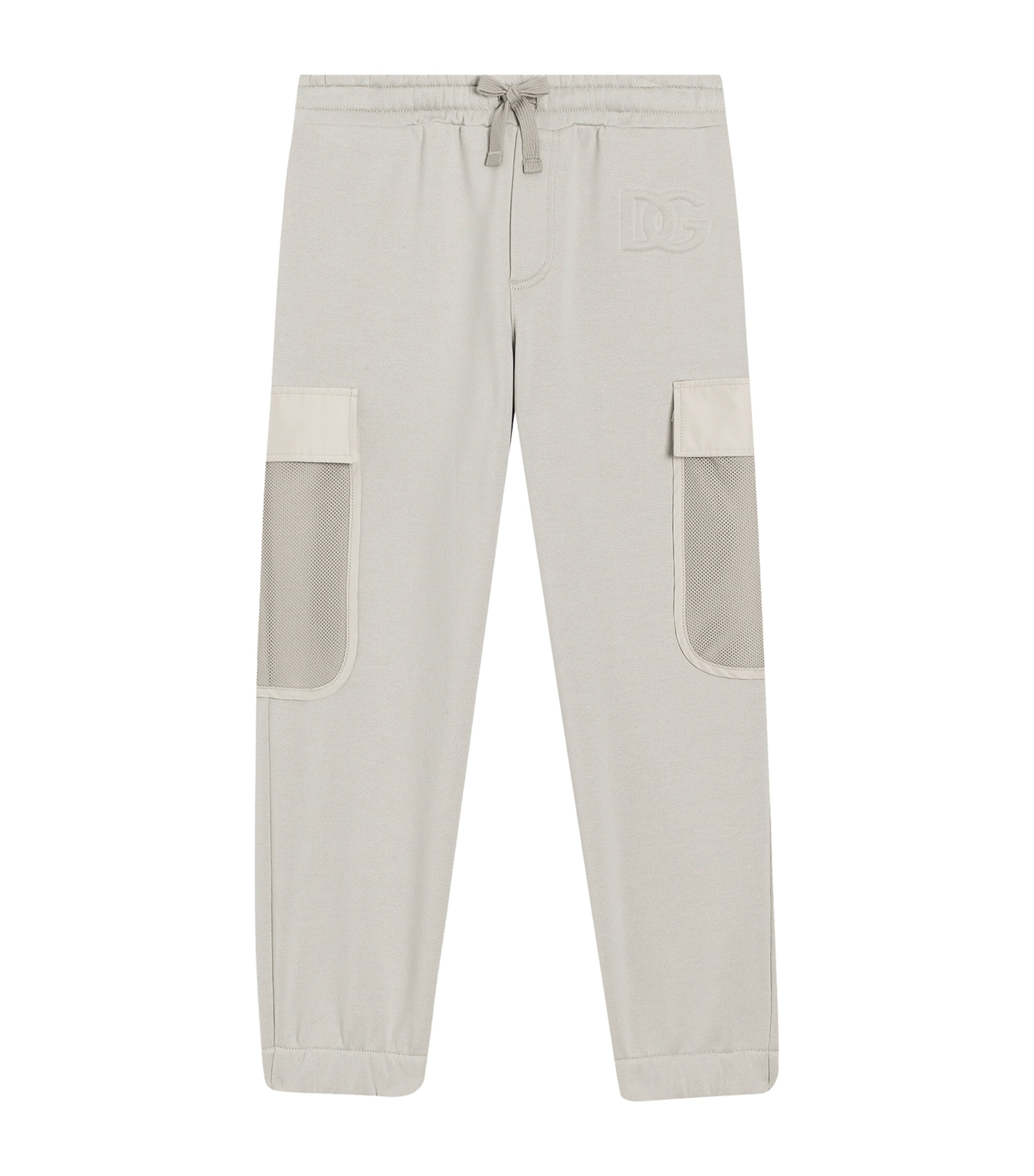 Dolce&Gabbana Kids Cotton-Blend Cargo Sweatpants (8-12 Years) Combined Image 1