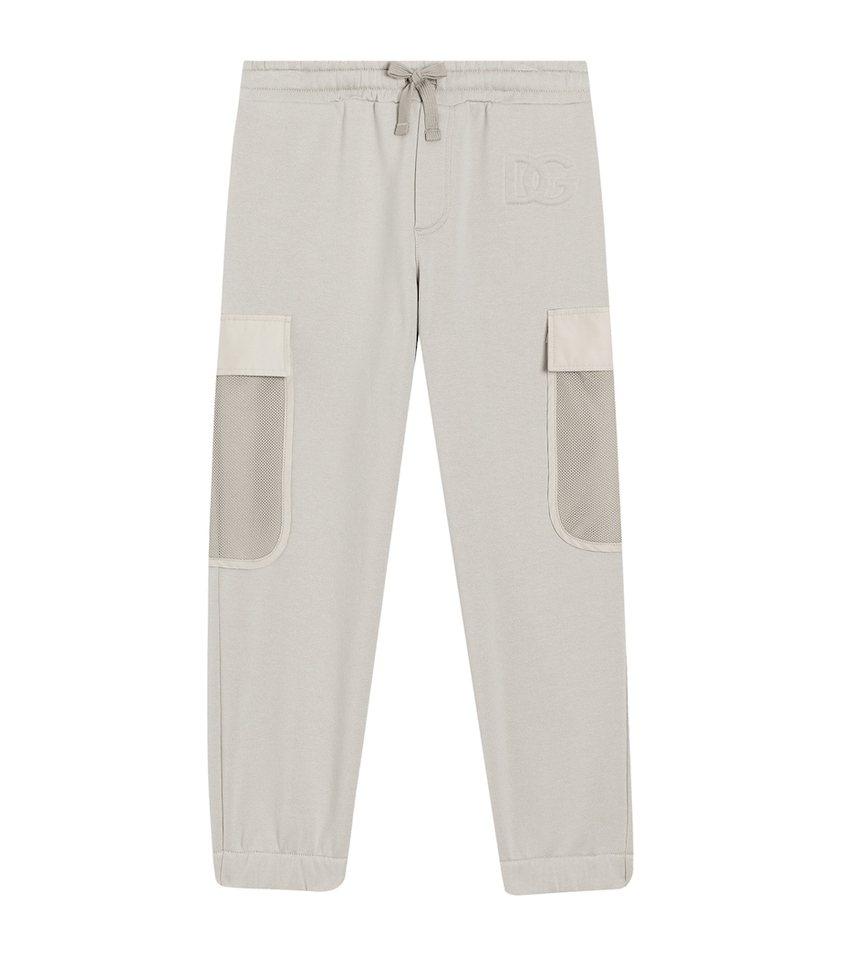 Dolce&Gabbana Kids Cotton-Blend Cargo Sweatpants (8-12 Years) Combined Image 1