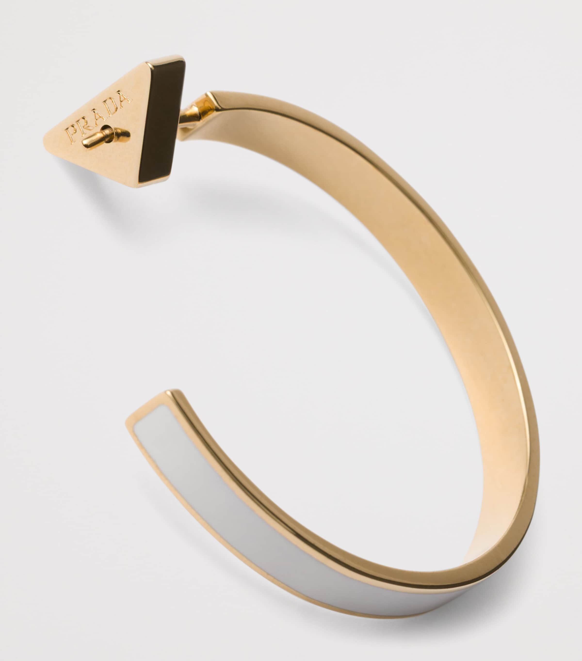 Enamel Logo Hoop Earrings F0877 Image 2