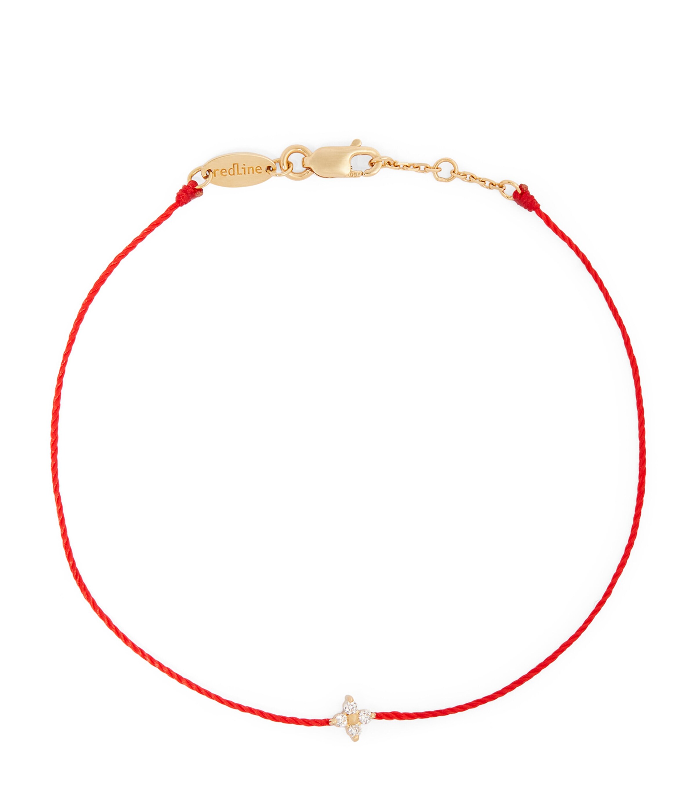 Redline Yellow Gold and Diamond Shiny Bracelet Red Image 1