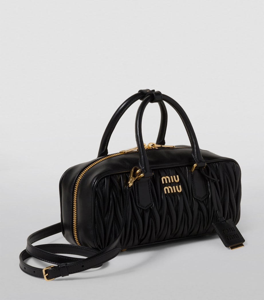 Matelassé Leather Arcadie Top-Handle Bag F0002 Image 2