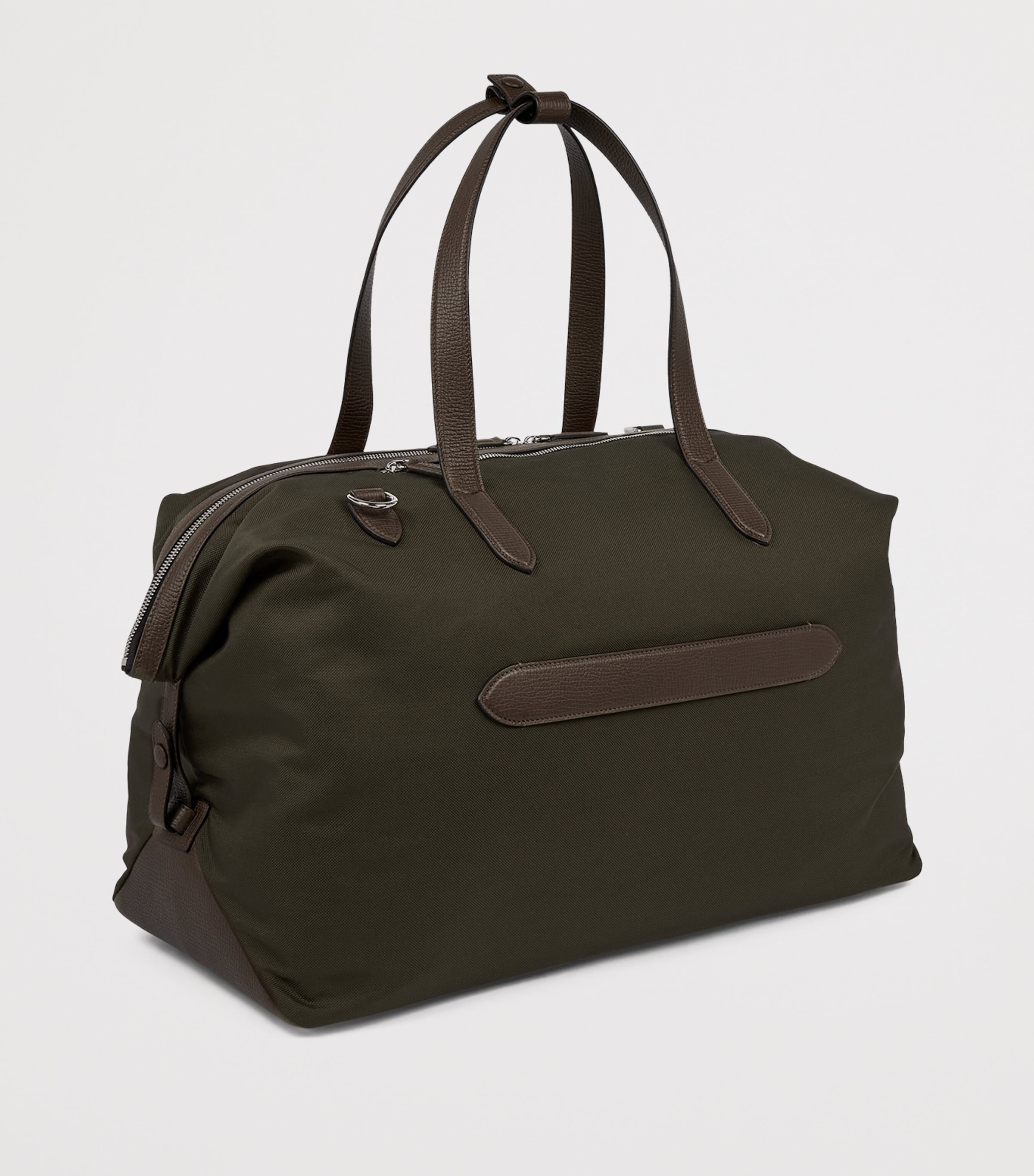 Smythson Canvas Norton Travel Bag Dark Moss Image 3