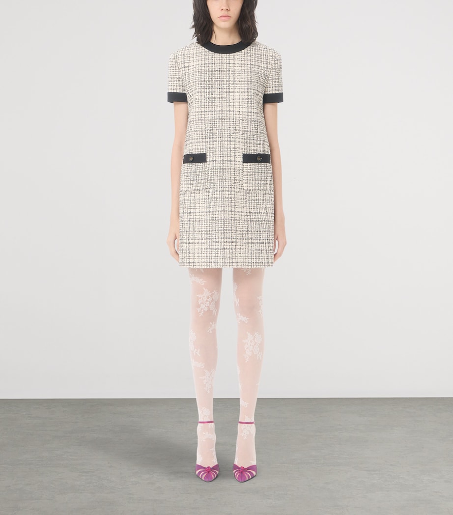 Valentino Womens Tweed Mini Dress Image 3