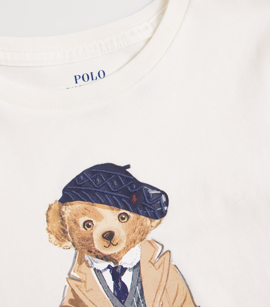 Bear Graphic T-Shirt (7-14 Years) WHITE Image 3
