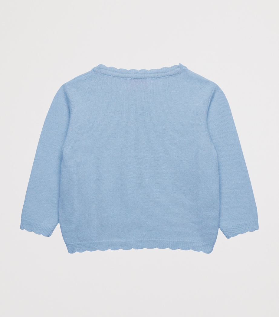 Wool-Blend Duck and Bunny Intarsia Cardigan (3-24 Months) PALE BLUE Image 2