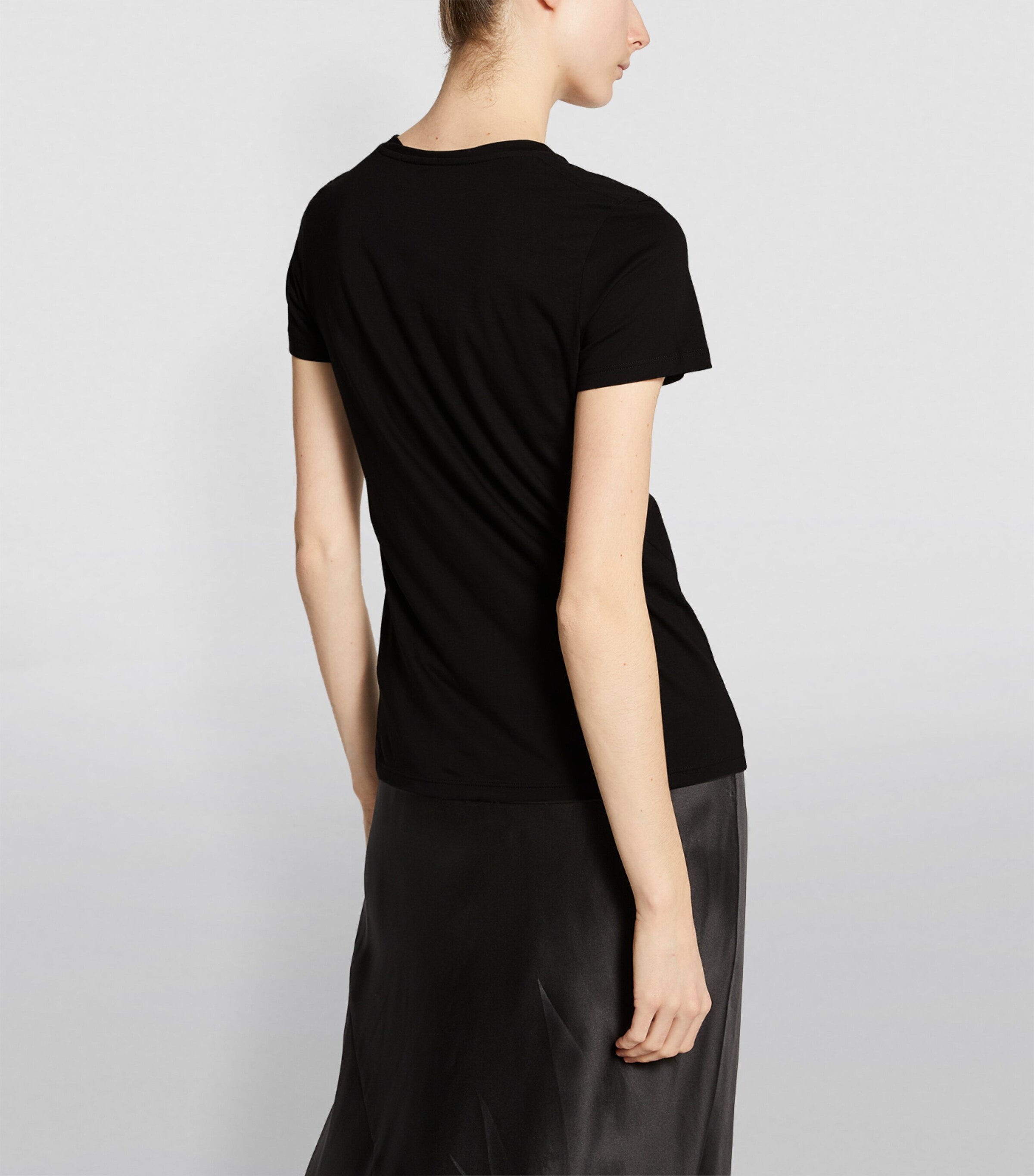 Pima Cotton Essential T-Shirt BLACK-001BLK Image 4