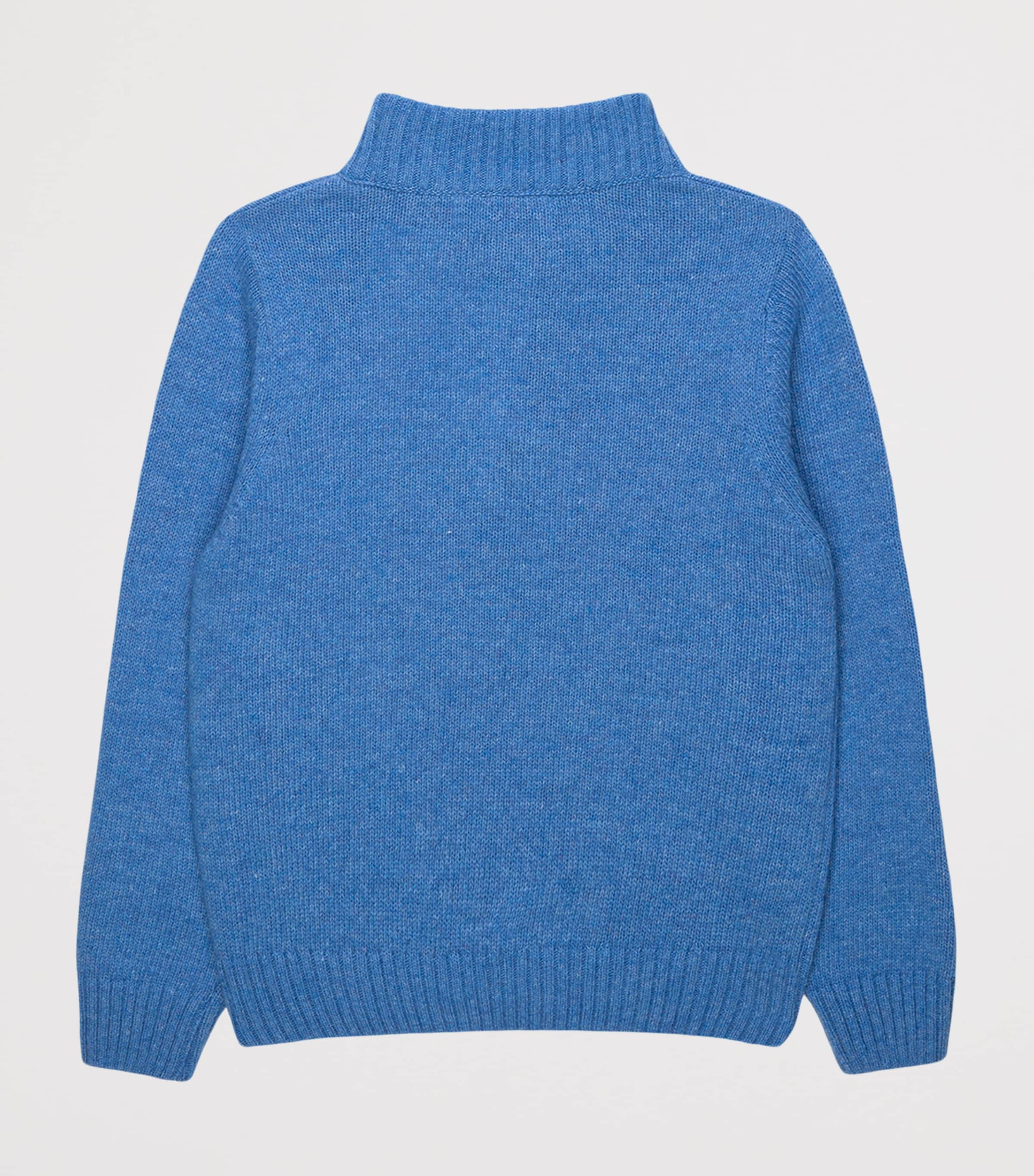 Trotters Sebastian Half-Zip Sweater (2-5 Years) Blue Image 2