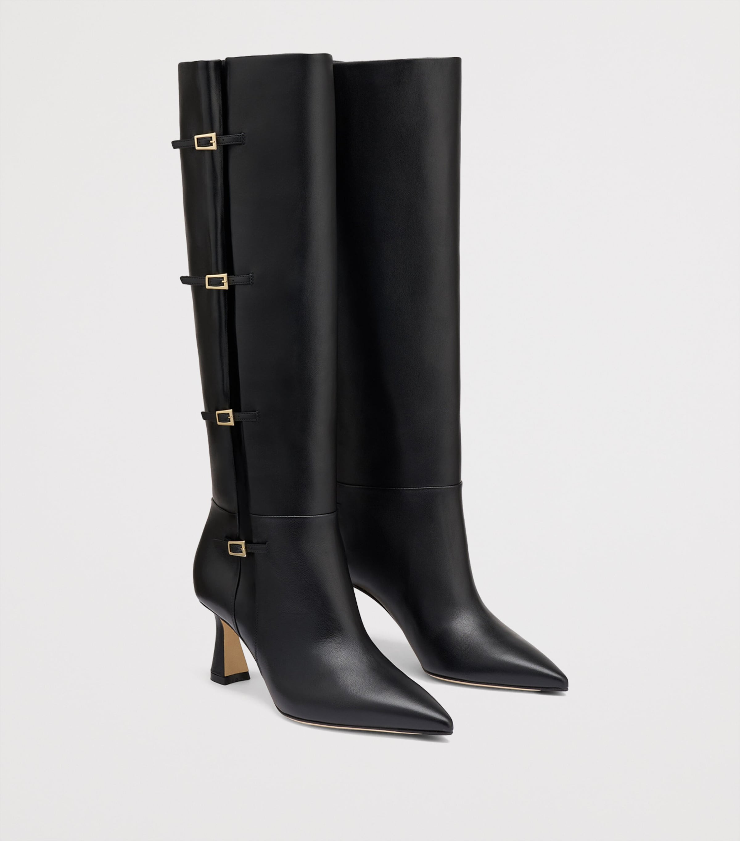 Malone Souliers Nappa Leather Nolan Knee-High Boots 70 Black Image 3