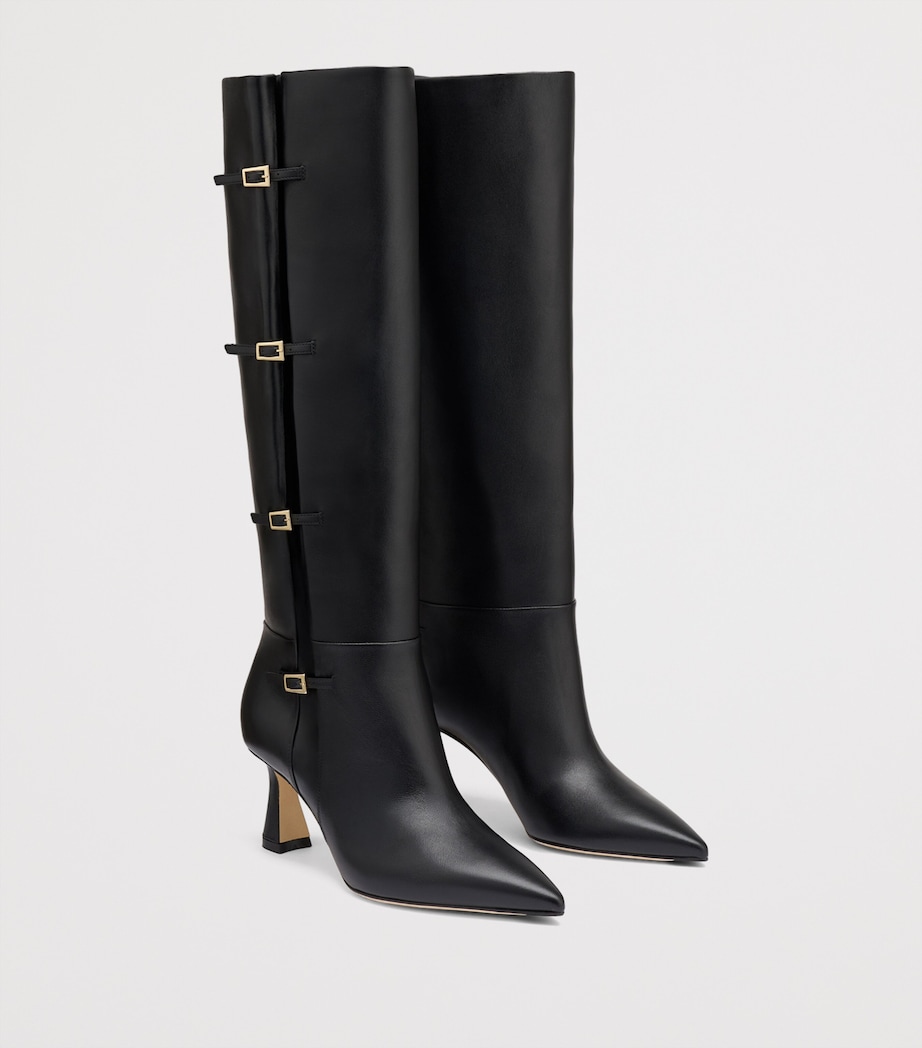 Malone Souliers Nappa Leather Nolan Knee-High Boots 70 Black Image 3