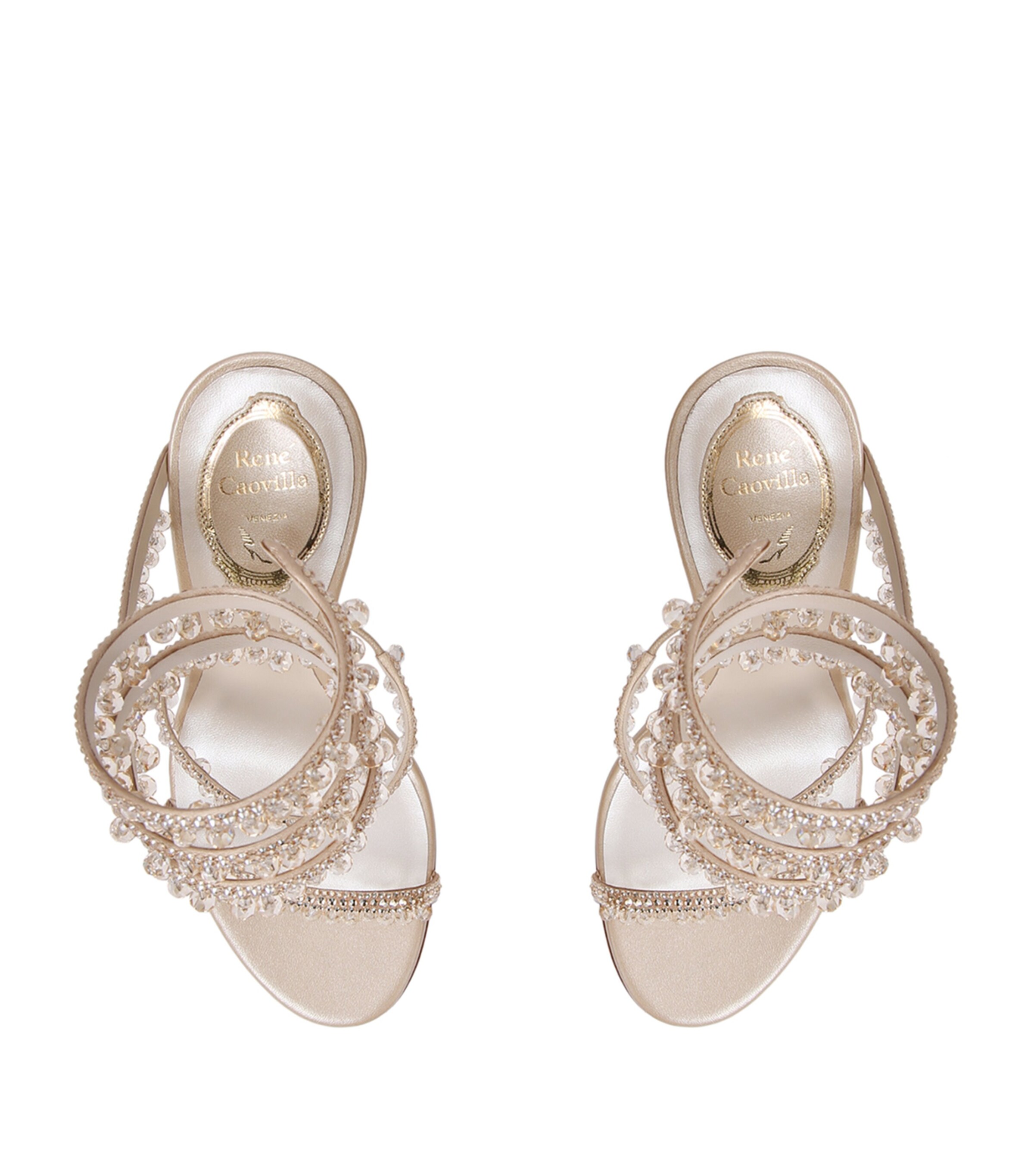 Embellished Chandelier Sandals 105 BLUSH Image 6