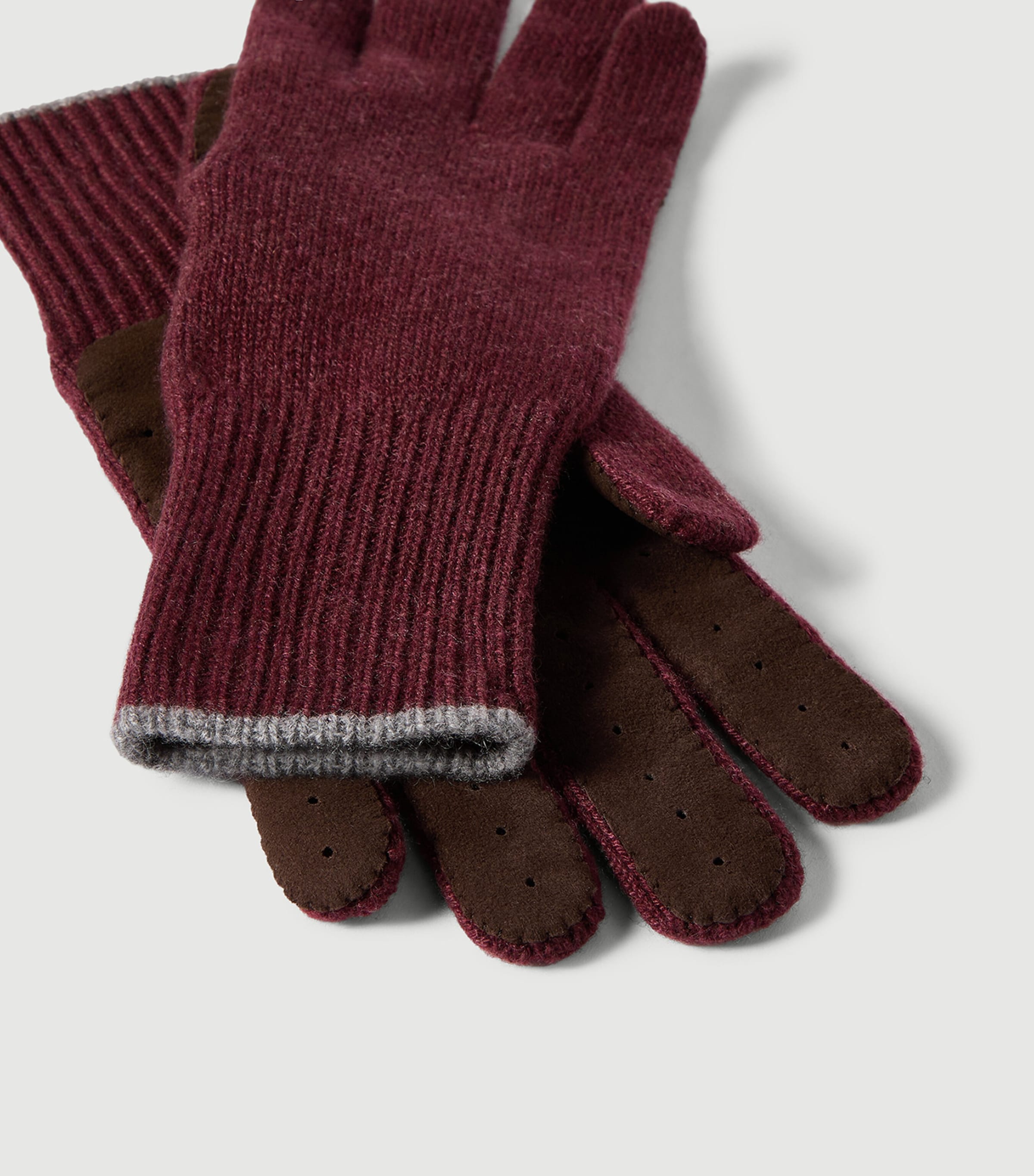 Brunello Cucinelli Cashmere-Suede Gloves Image 3
