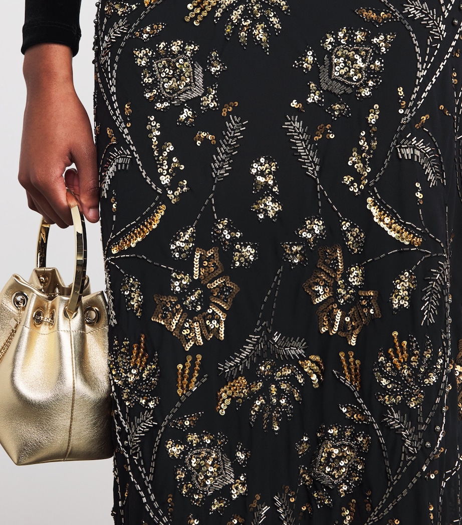 Embellished Medina Maxi Skirt B0002 BLACK Image 6