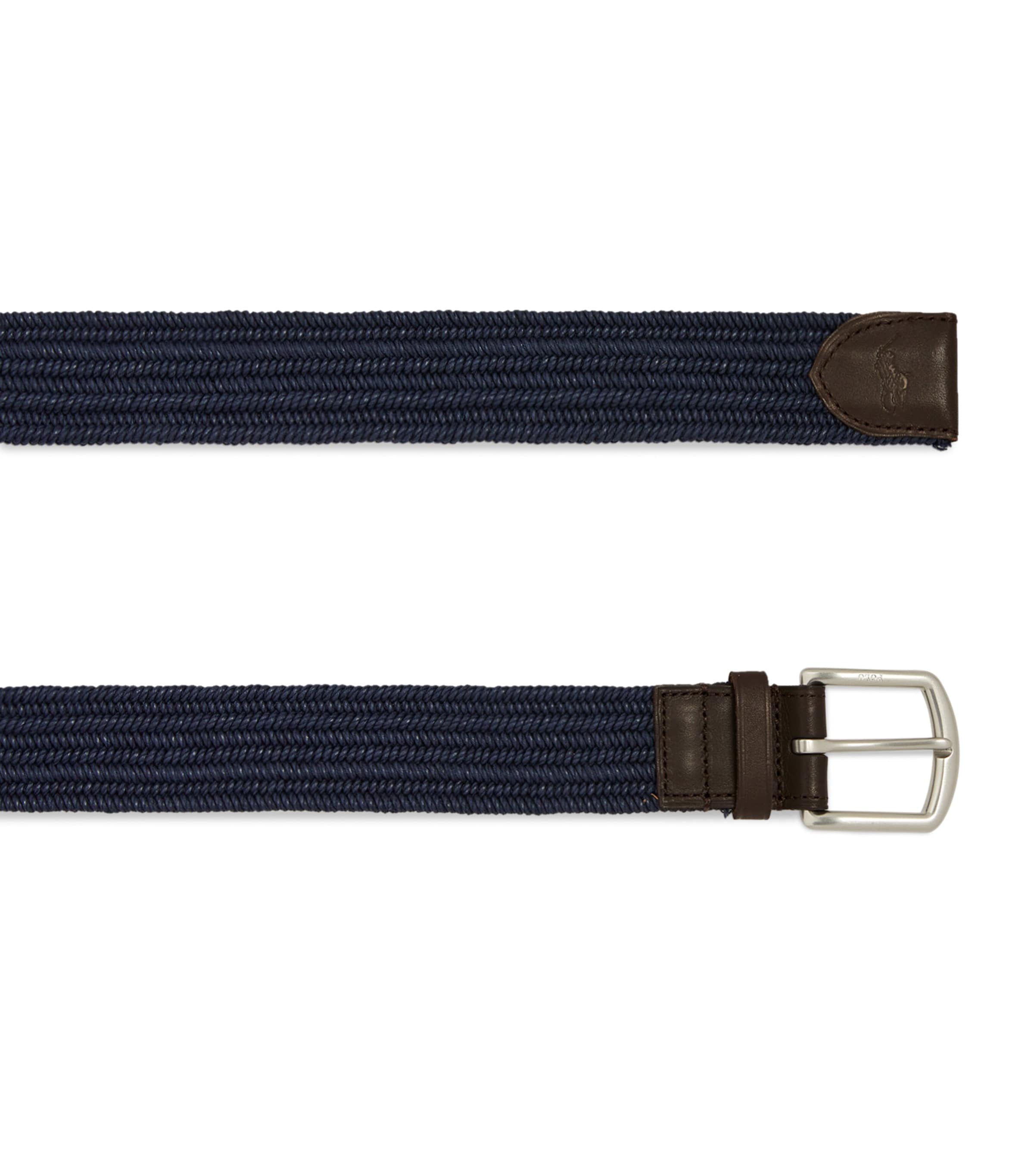 Polo Ralph Lauren Canvas Braided Belt Navy Image 3