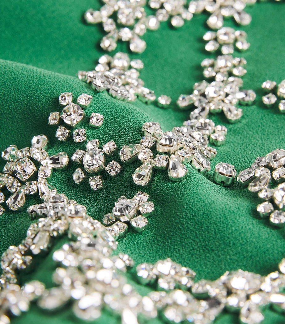 Huishan Zhang Green Crystal-Embellished Jordyn Maxi Dress | Harrods MU Huishan Zhang Green Crystal-Embellished Jordyn Maxi Dress | Harrods MU