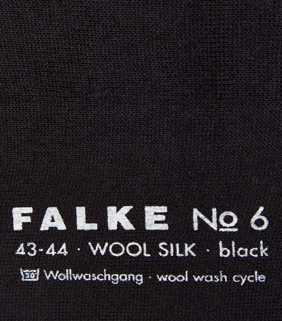 No.6 Wool-Silk Socks BLACK Image 2