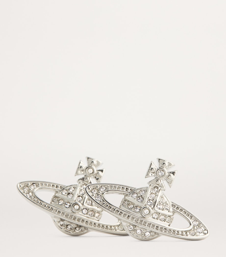 Mini Mayfair Bas Relief Stud Earrings SS22-PLATINUM Image 4