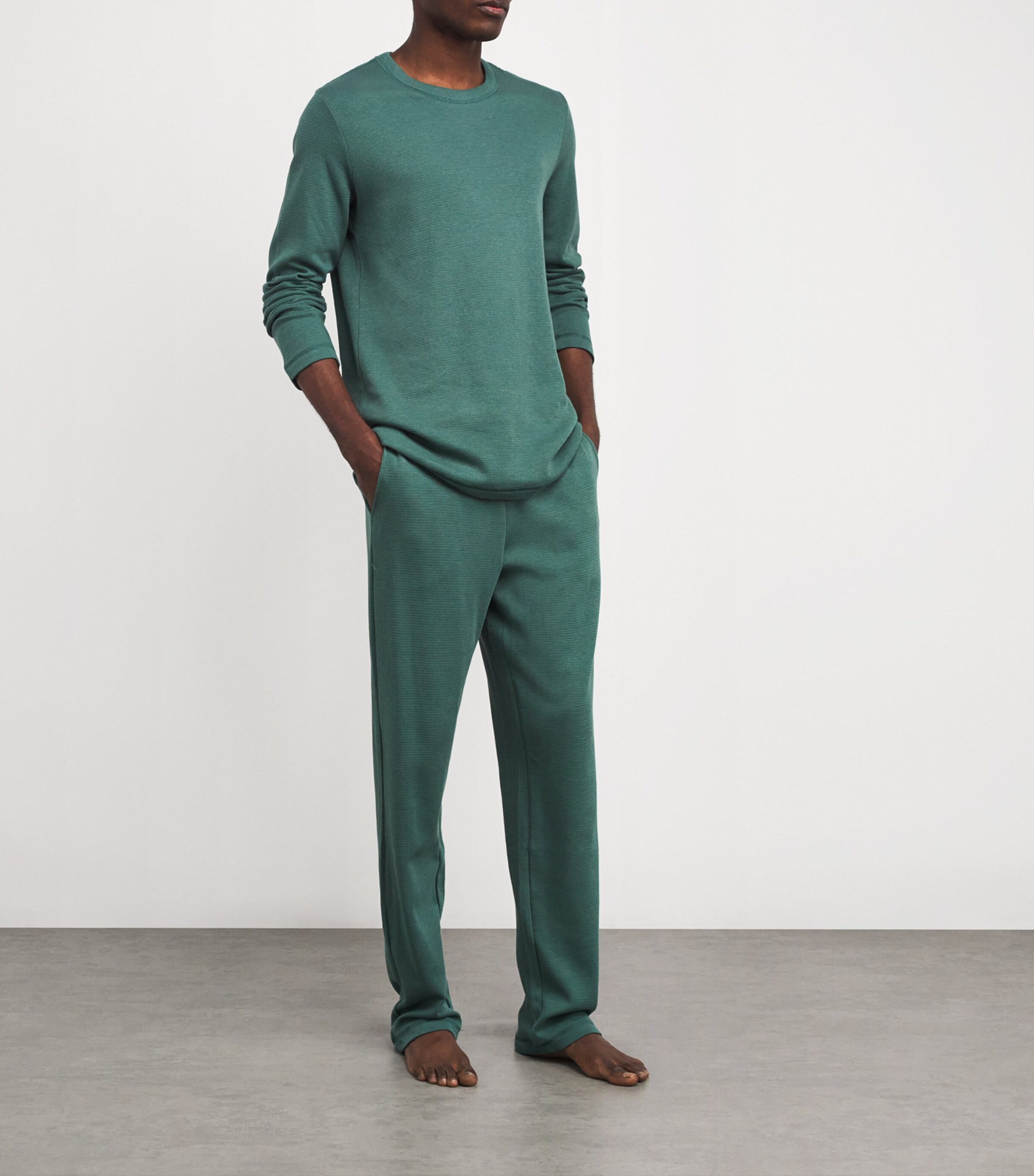 Smart Sleep Waffle Pyjama Set 2741-HERBAL TEA Image 2