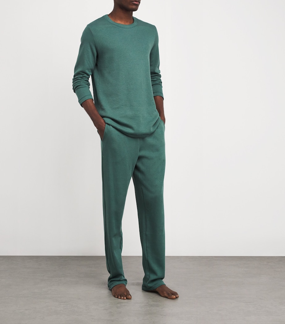 Smart Sleep Waffle Pyjama Set 2741-HERBAL TEA Image 2