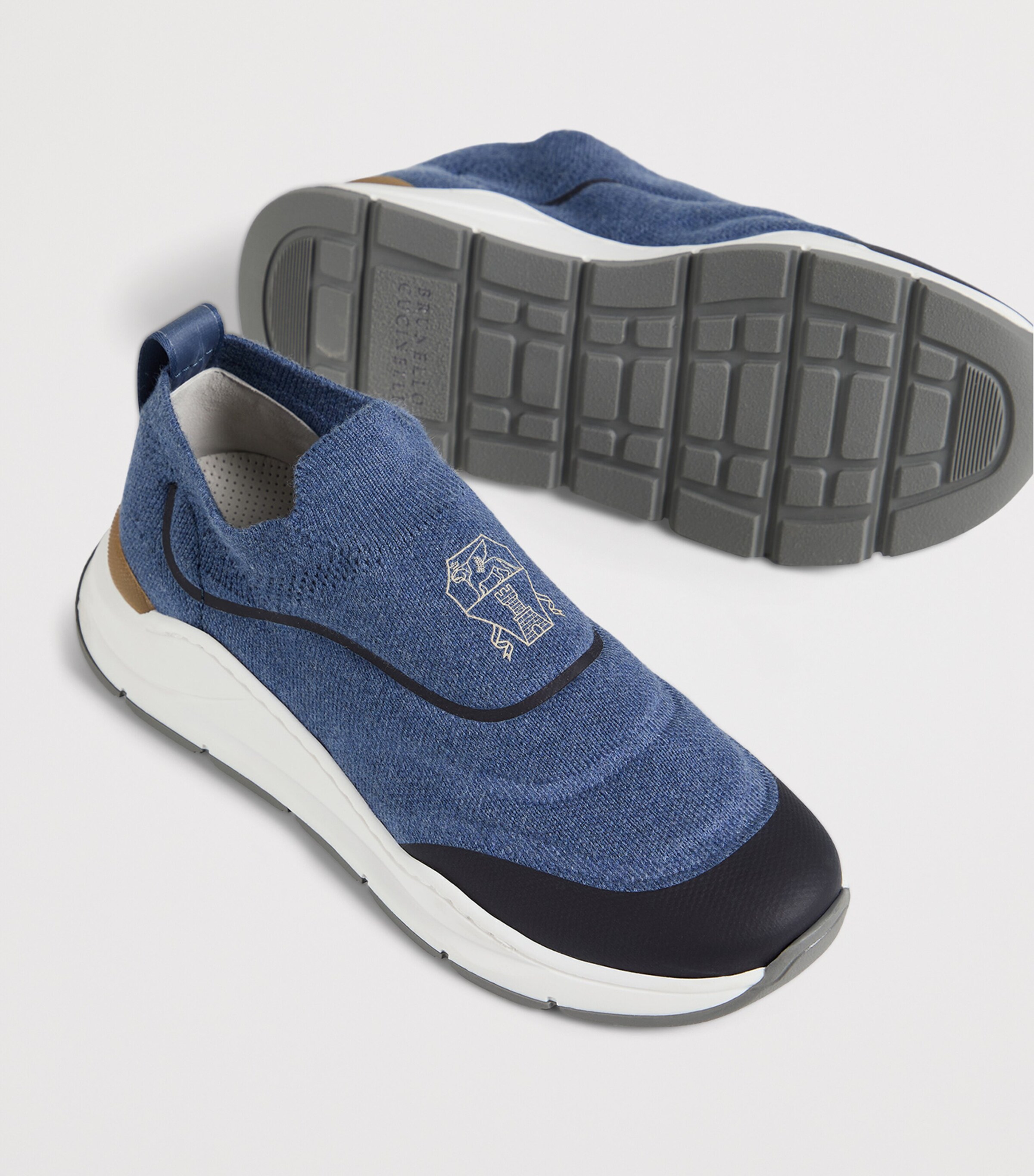 Brunello Cucinelli Kids Cotton Low-Top Sneakers Image 4