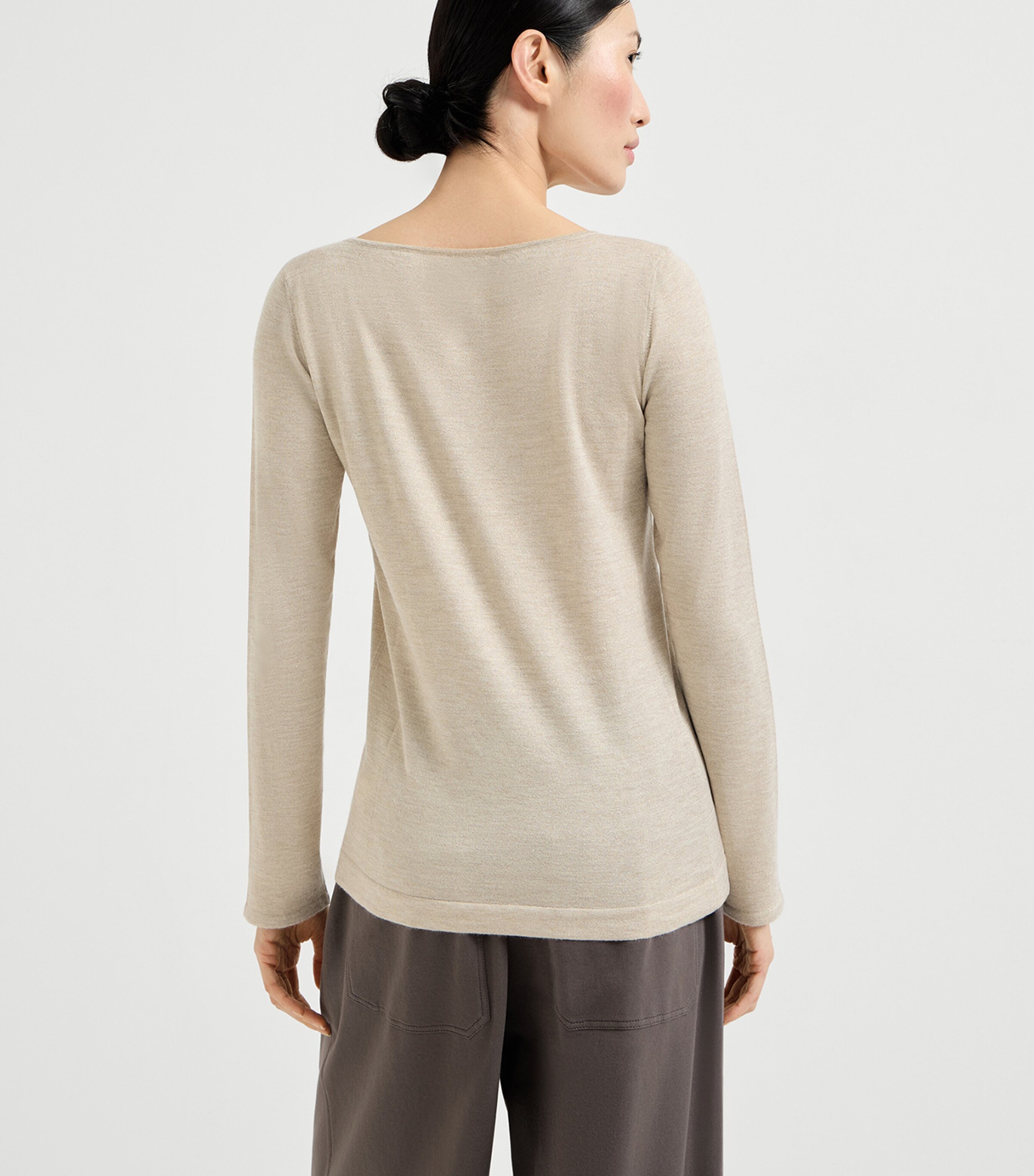 Brunello Cucinelli Womens Cashmere-Silk-Blend Sweater Image 4