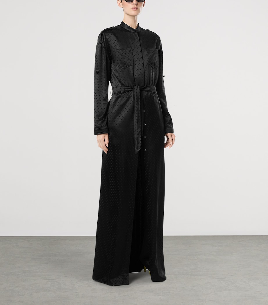 TOM FORD Black Polka Dot Military Maxi Dress | Harrods US TOM FORD Black Polka Dot Military Maxi Dress | Harrods US