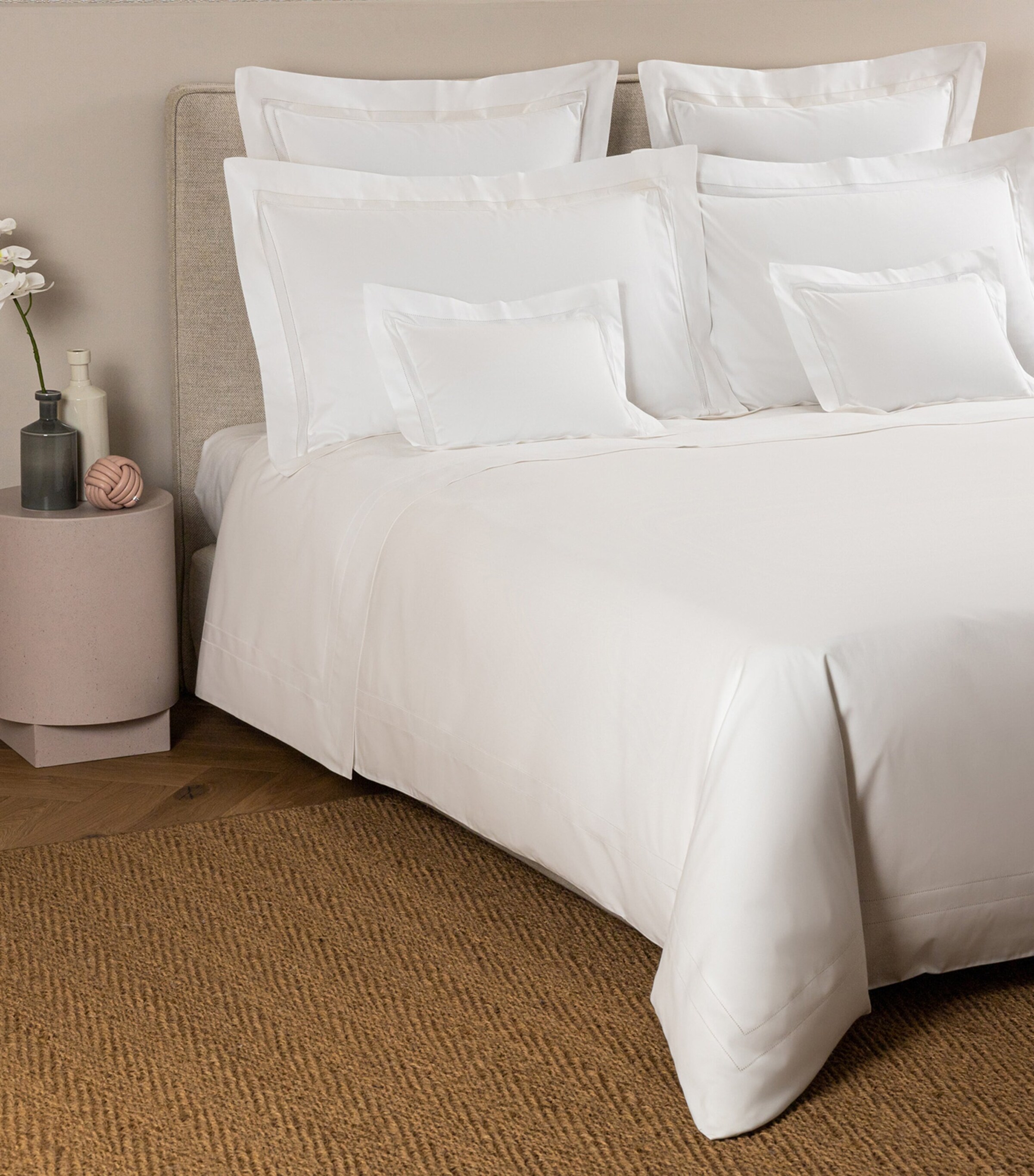 Doppio Ajour Double Flat Sheet Set B101 - BIANCO OTTICO Image 3