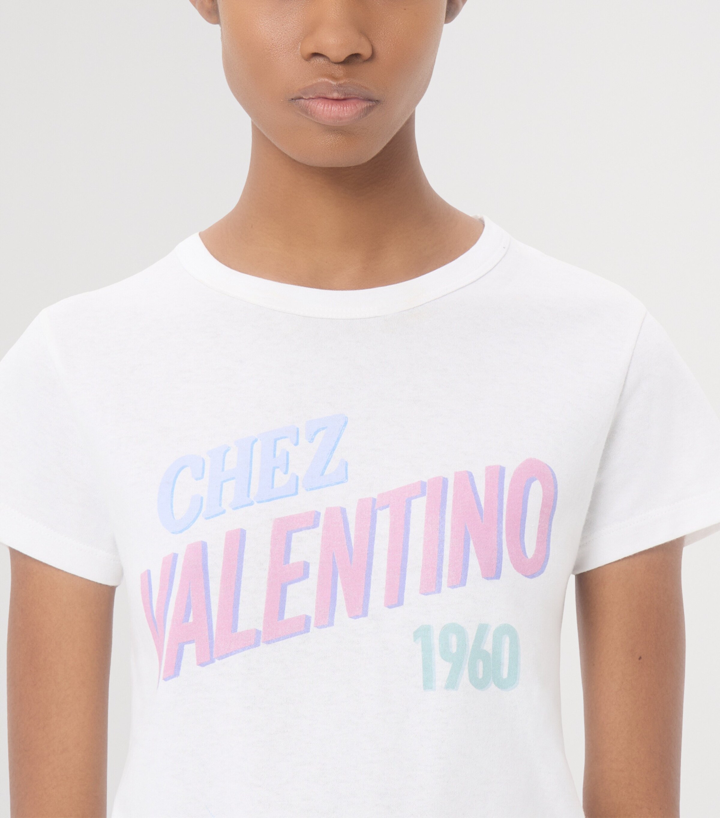 Valentino Womens Cotton Logo T-Shirt Image 7