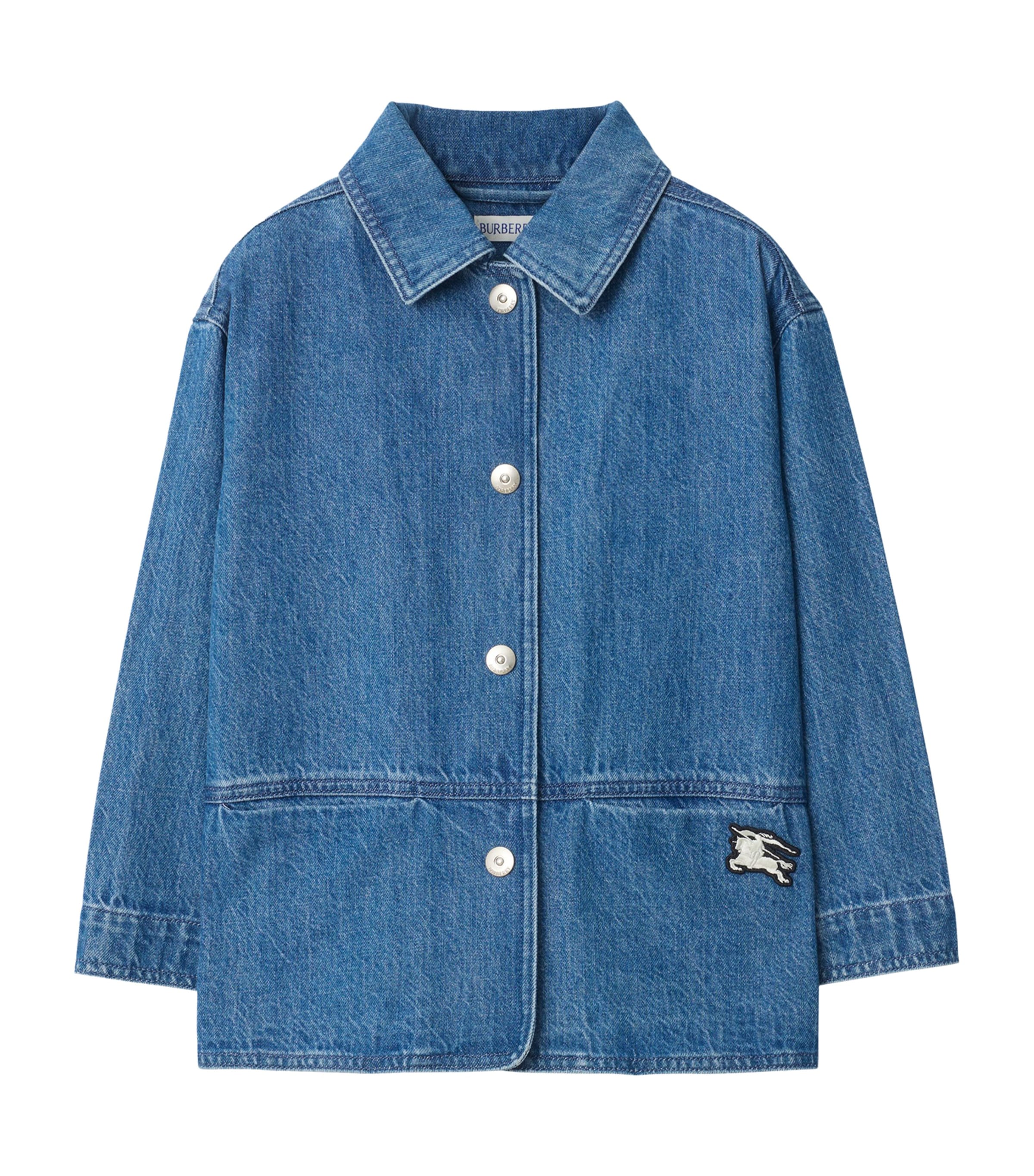 Burberry Kids Denim EKD Shirt Jacket (14 Years) Vintage Denim Image 1