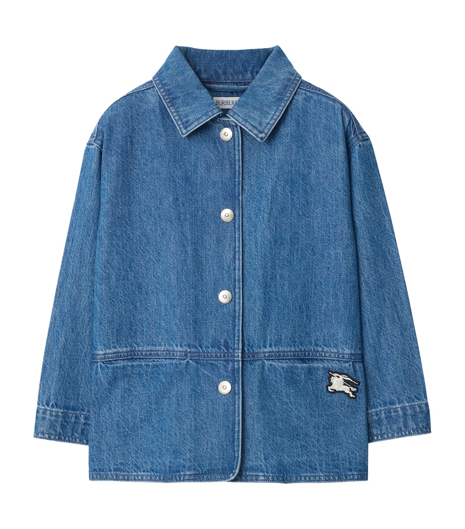 Burberry Kids Denim EKD Shirt Jacket (14 Years) Vintage Denim Image 1