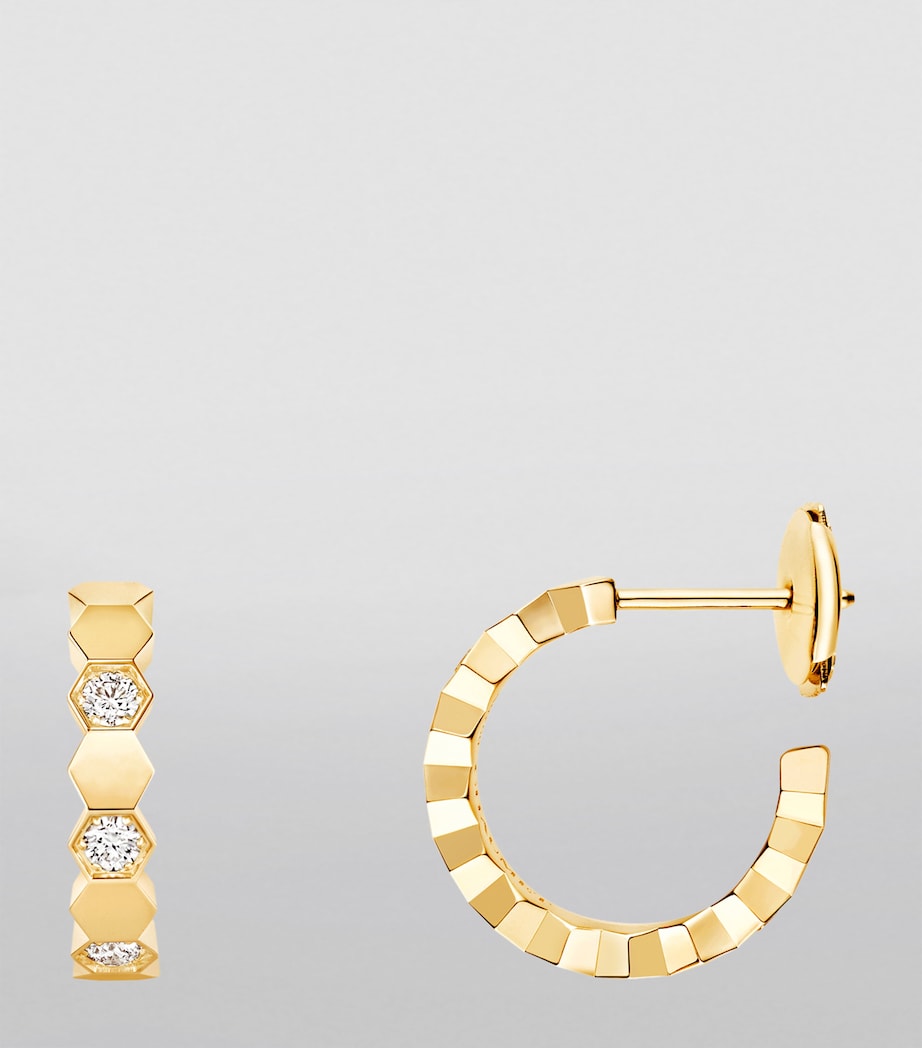 Yellow Gold and Diamond Bee de Chaumet Hoop Earrings YELLOW GOLD Image 2
