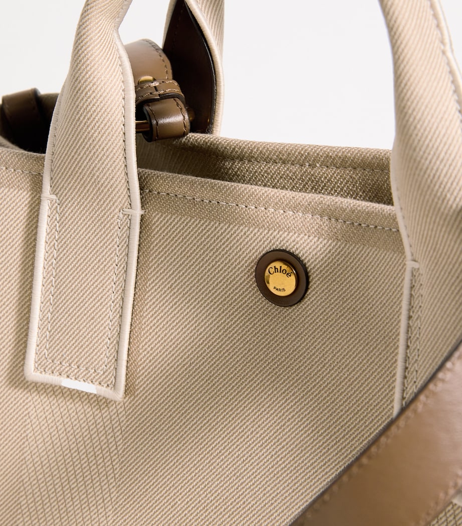 Medium Canvas Carry Tote Bag VEGETAL BEIGE Image 7