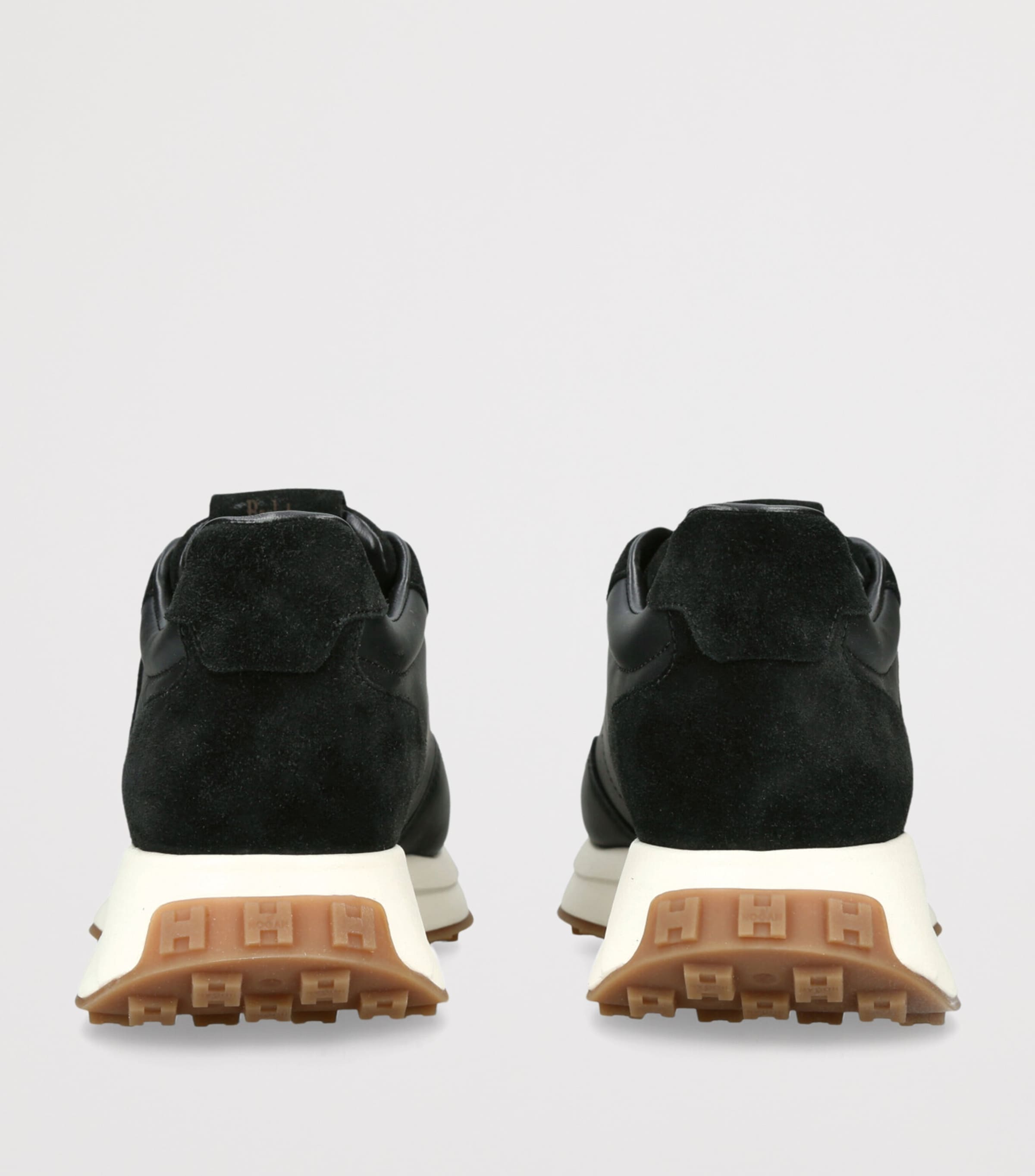Suede Allacciato Sneakers BLACK Image 2