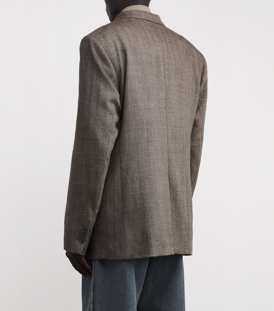 Wool Ceremony Blazer BROWN NATURAL Image 4