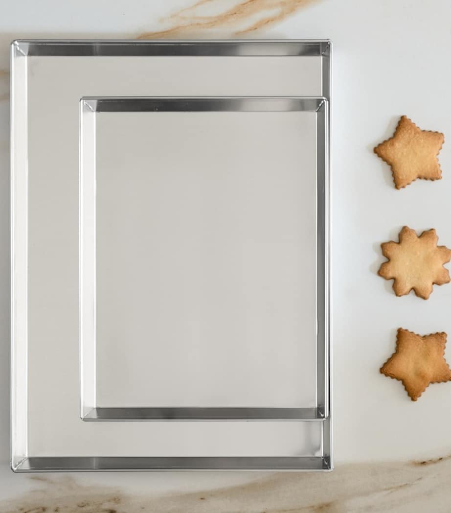 Small Aluminium Baking Tray SILVER Image 2