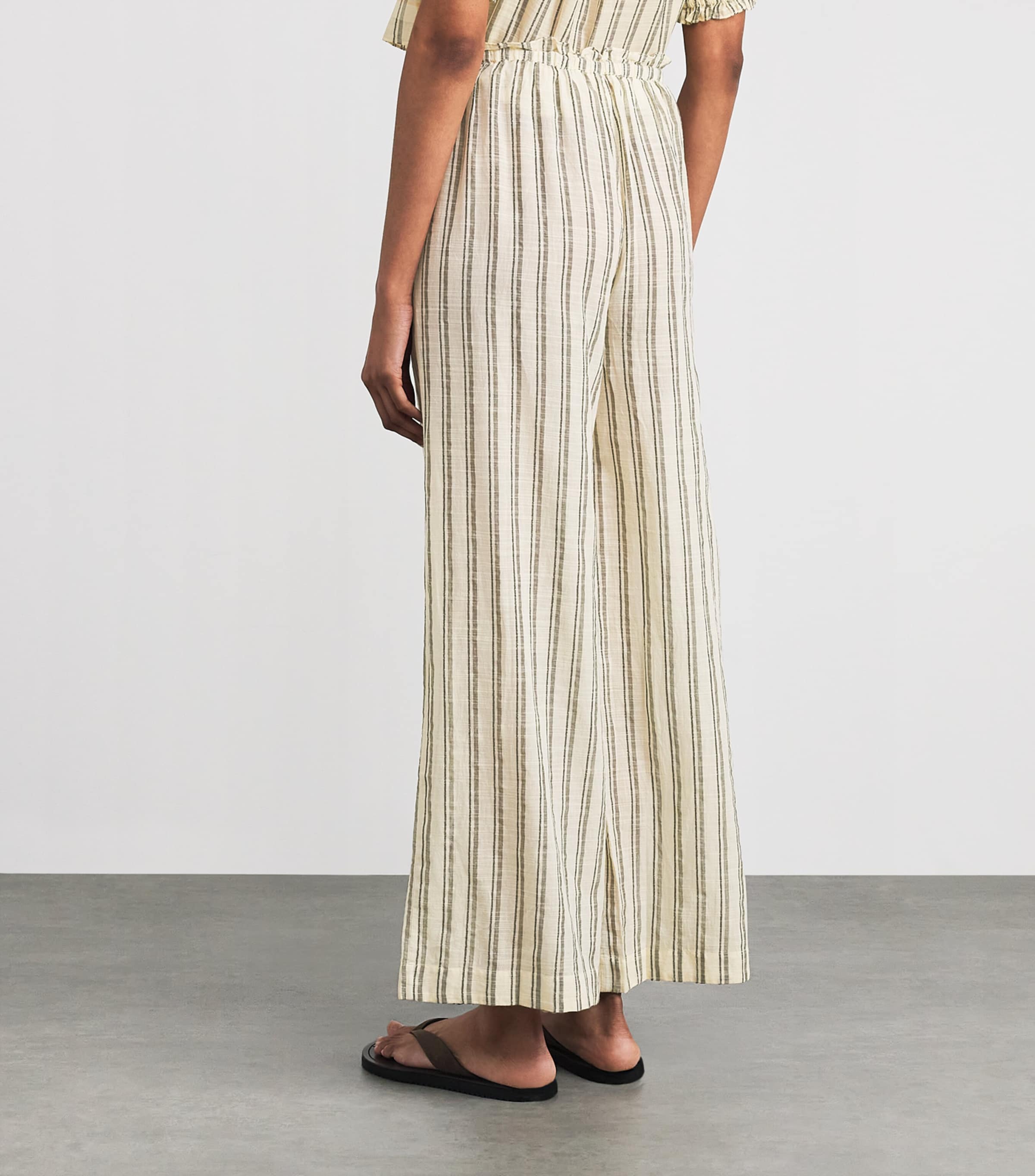 Cotton Josephine Cover-Up Trousers COWRIE STRIPE Image 4