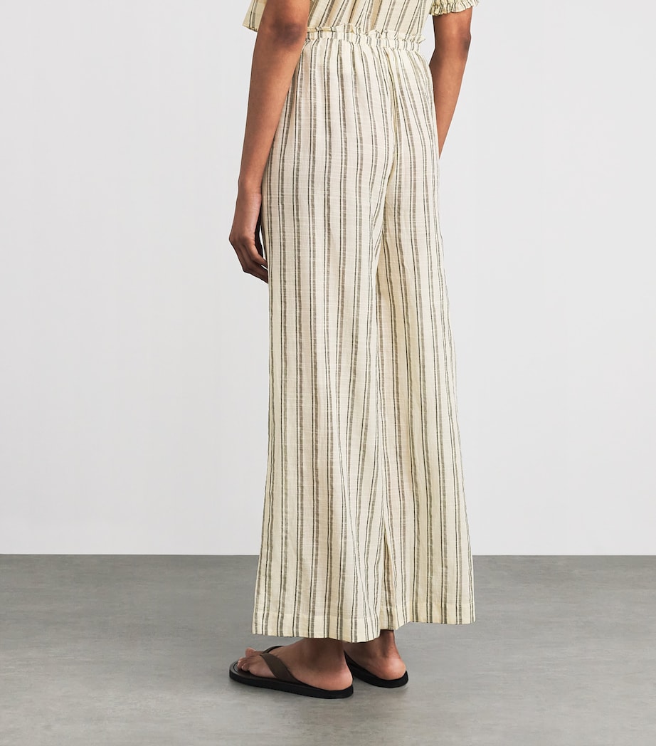 Cotton Josephine Cover-Up Trousers COWRIE STRIPE Image 4