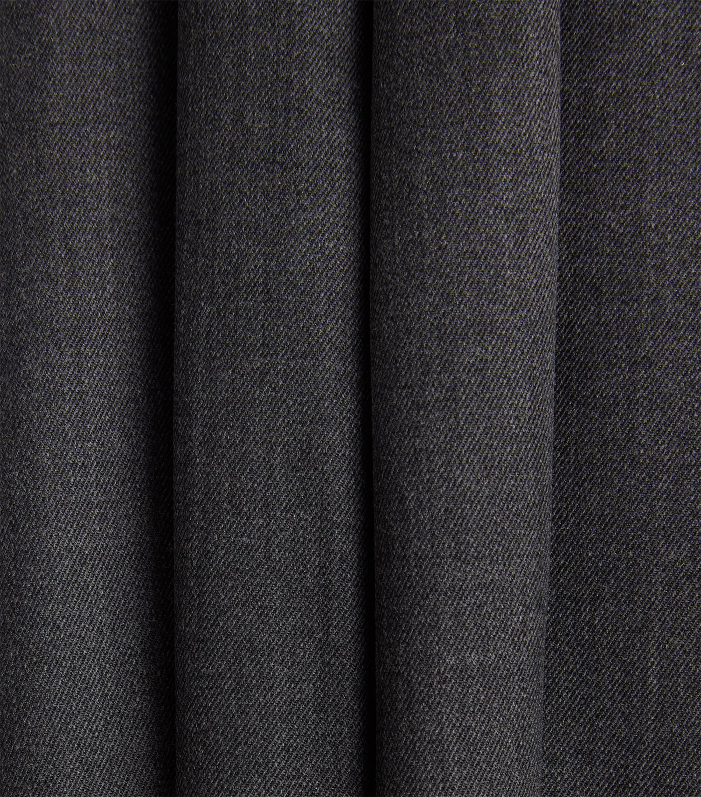 Le 17 Septembre Mens Wool-Blend Drawstring Trousers Grey Image 6