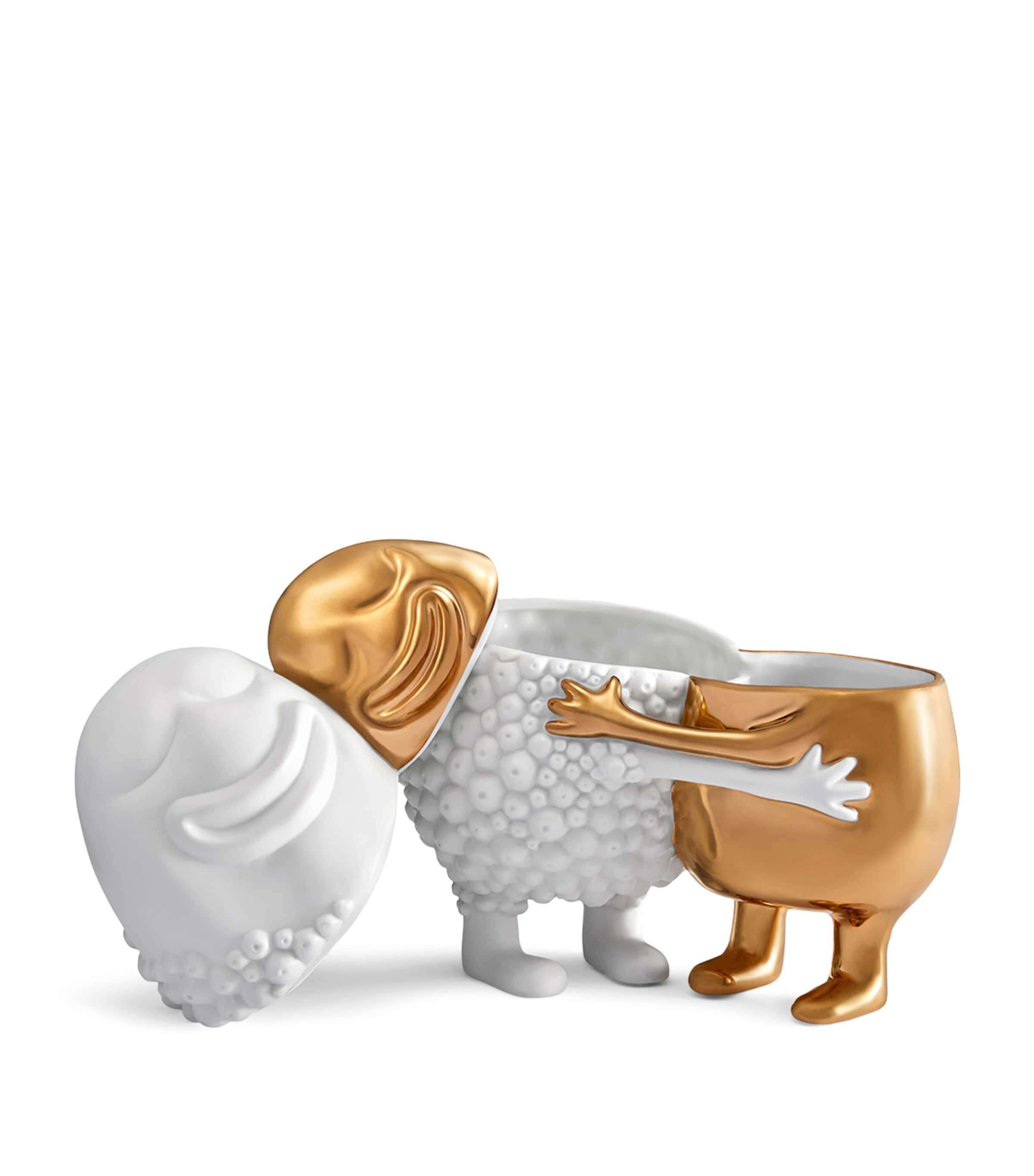 L'Objet Haas Brothers Huggers Box (18cm) White Image 3
