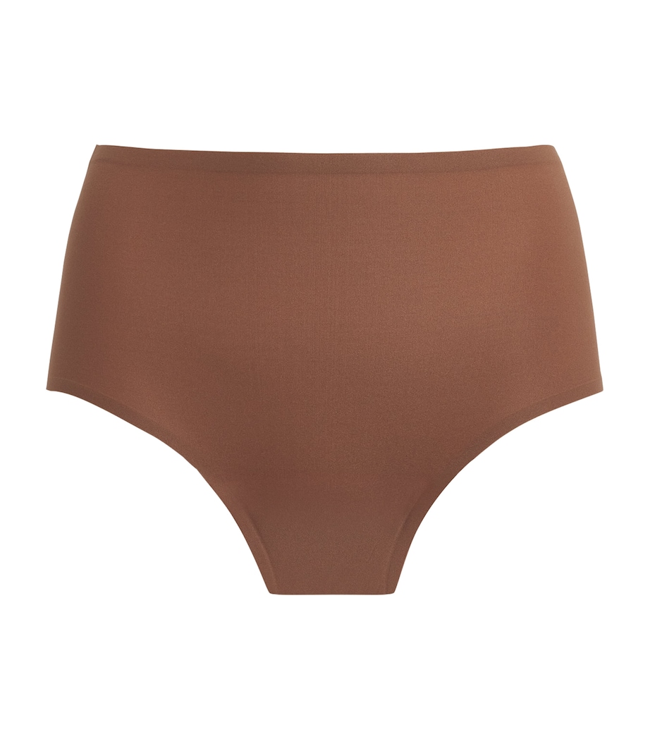 Chantelle Womens High-Rise SoftStretch Briefs Cocoa Image 1