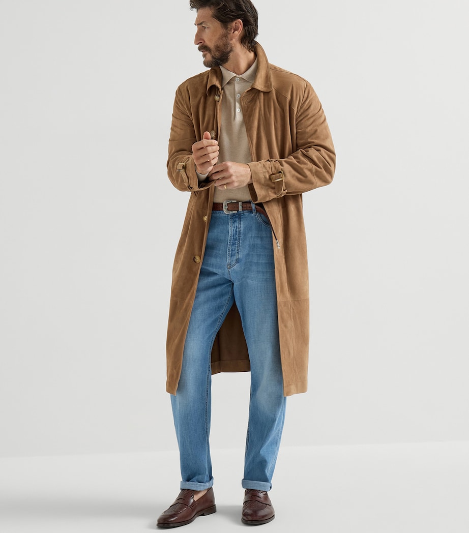 Brunello Cucinelli Mens Cashmere Polo Sweater Image 5