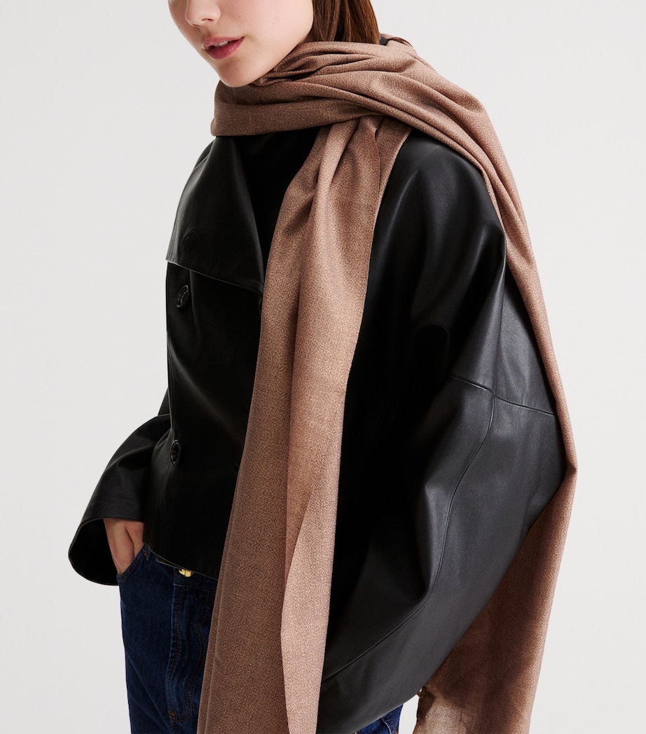 Marella Wool-Blend Scarf Tobacco Image 2