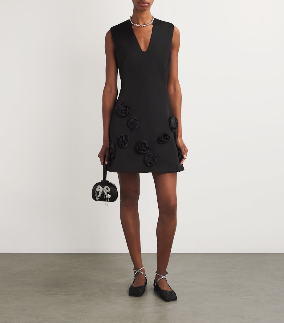 briana mini dress black Vestido Micro Mini Brianna Slinky - Negro