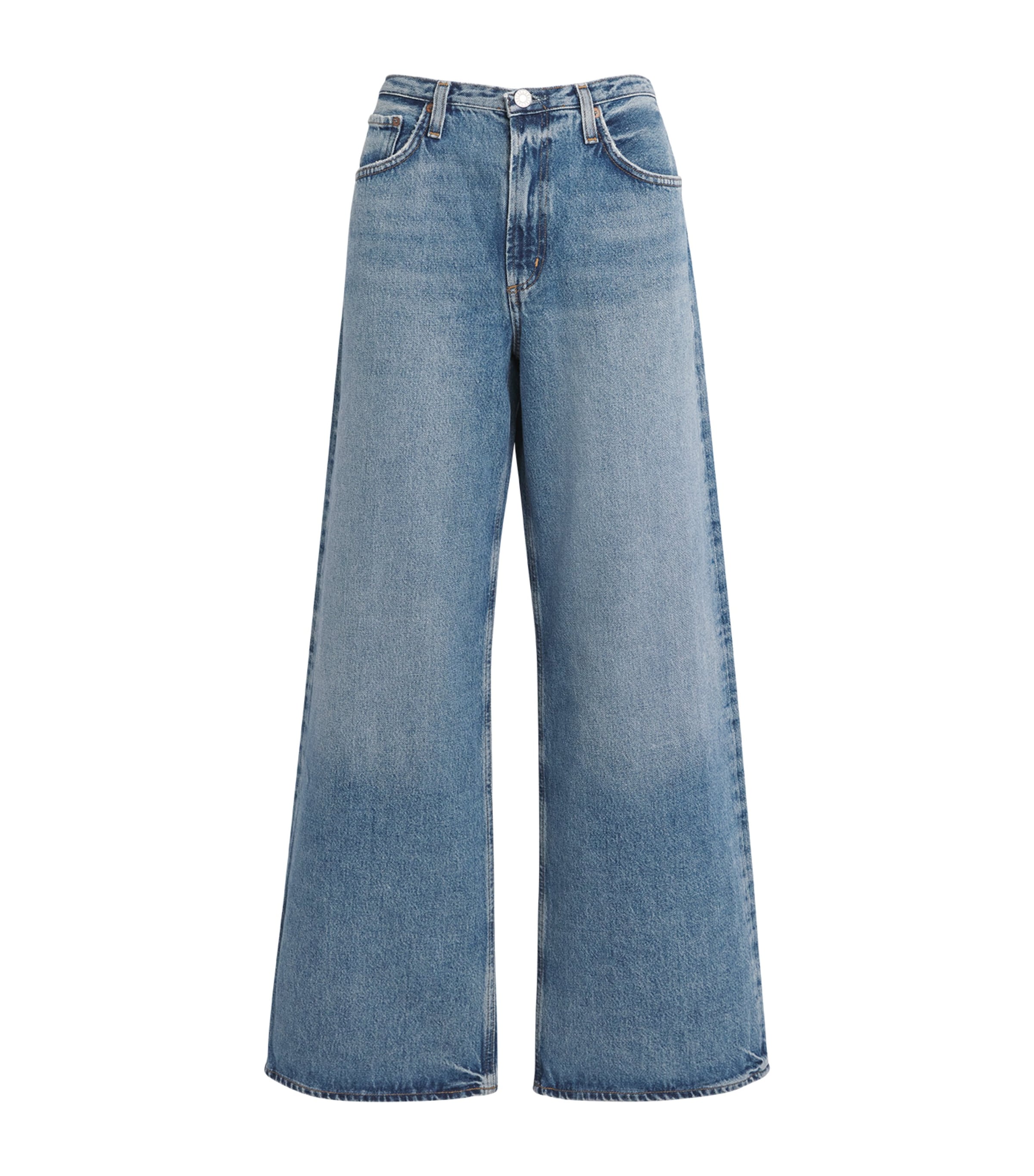 Agolde Keira Wide-leg Jeans In Blue