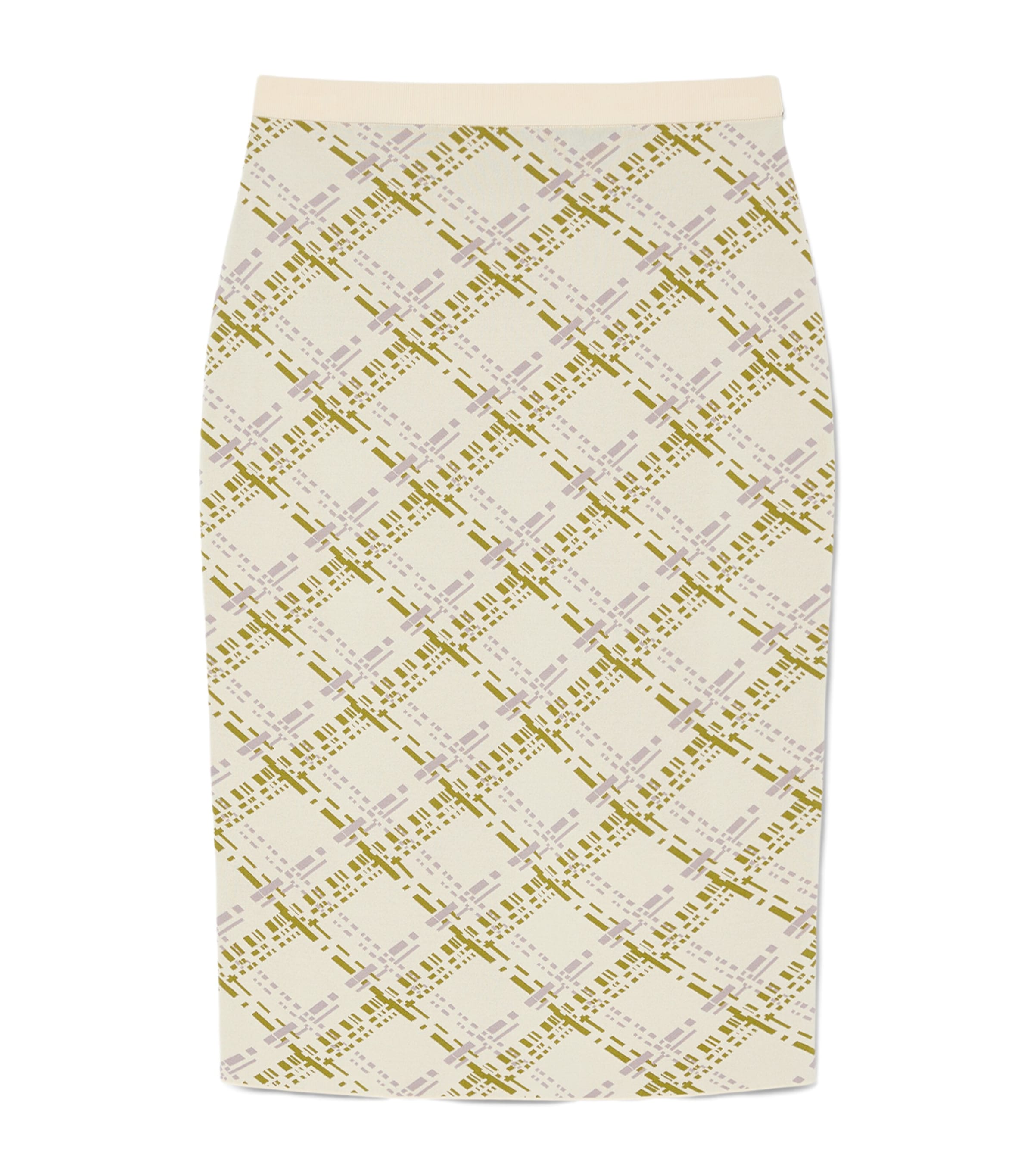 Marina Rinaldi Womens Jacquard Knit Midi Skirt Ivory Image 1