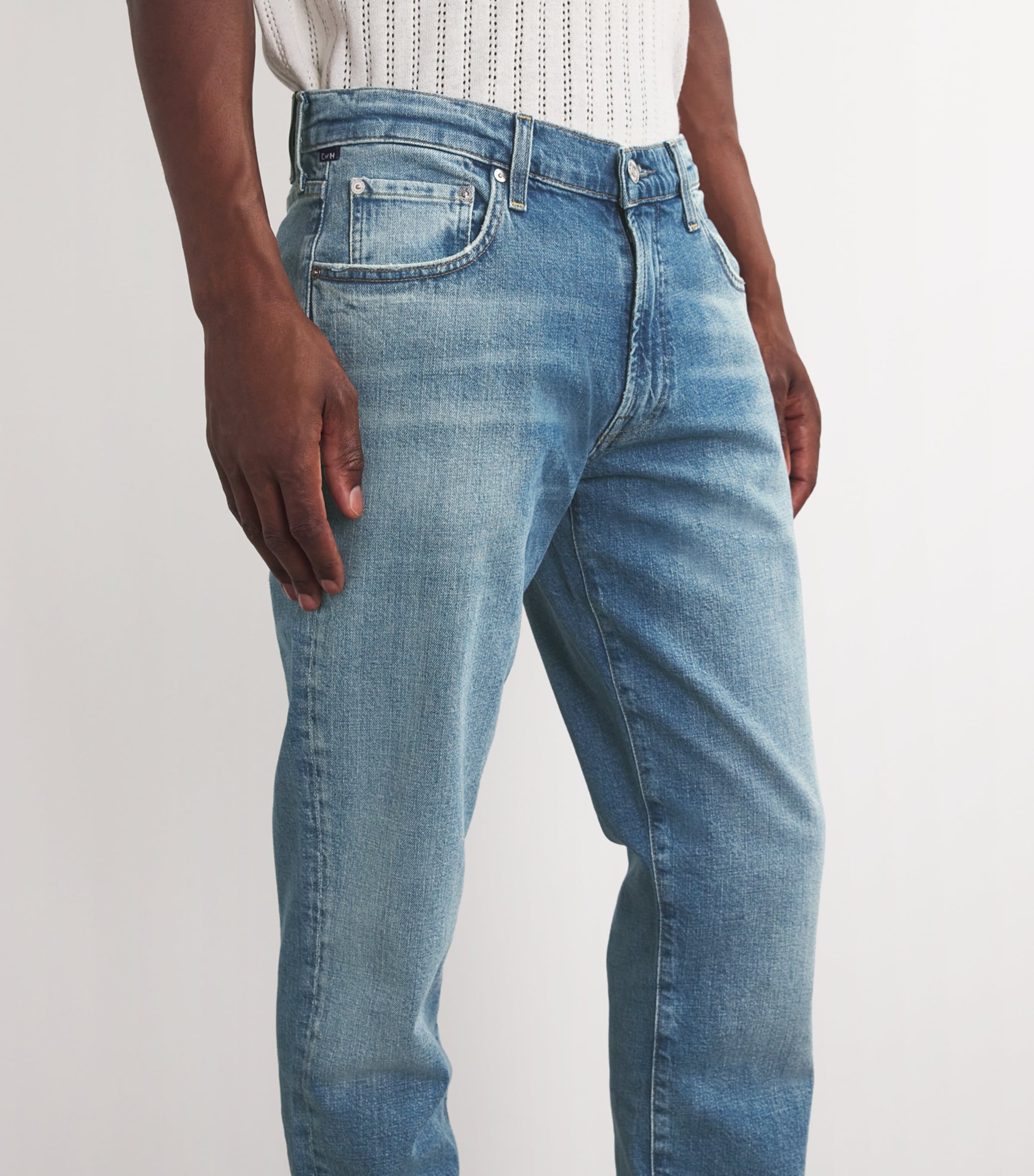 Gage Archive Slim-Straight Jeans BAUHAUS(MD/LT INDIGO Image 6