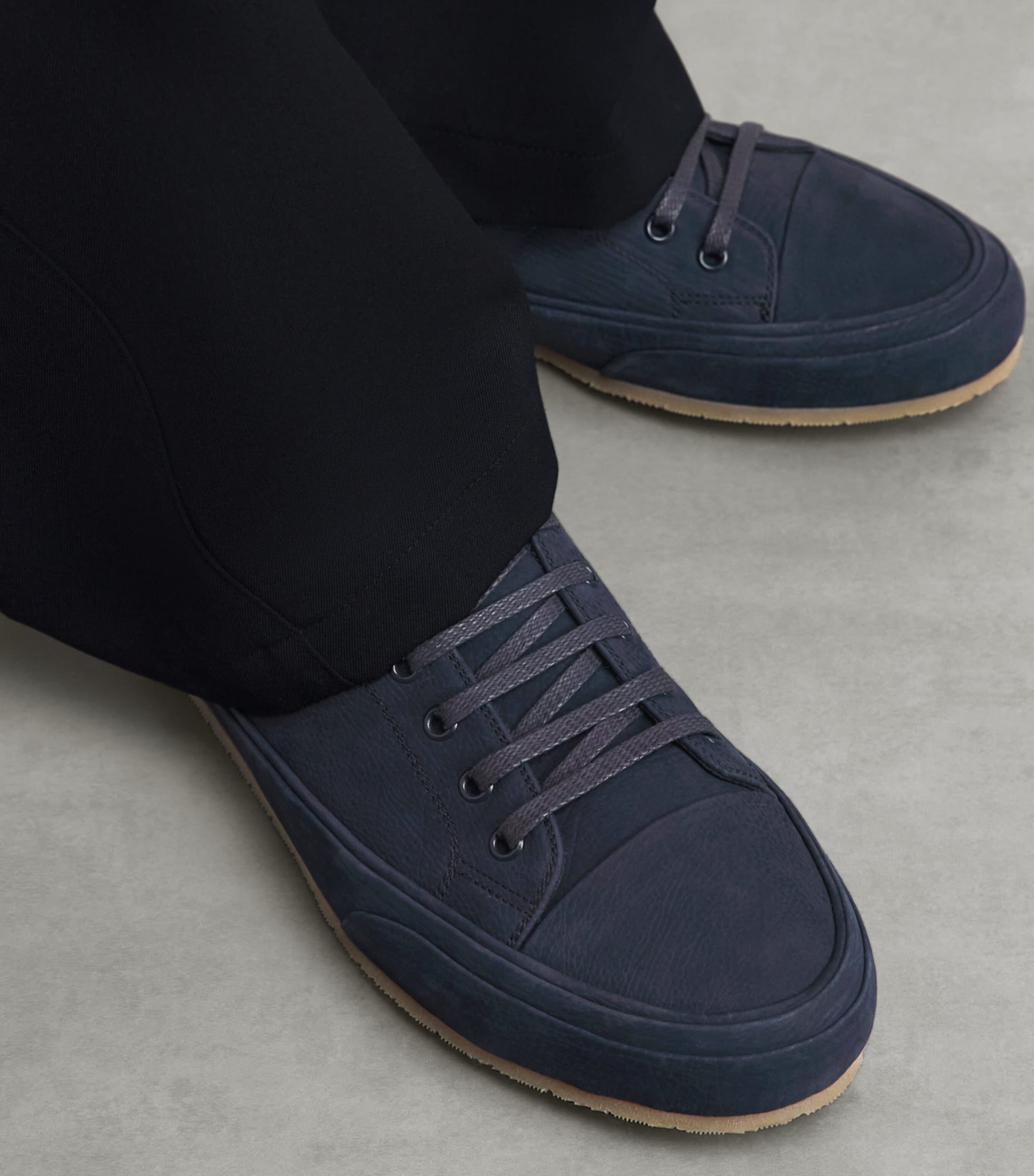 Brioni Nubuck Leather Stitch’n Turn Sneakers Image 2