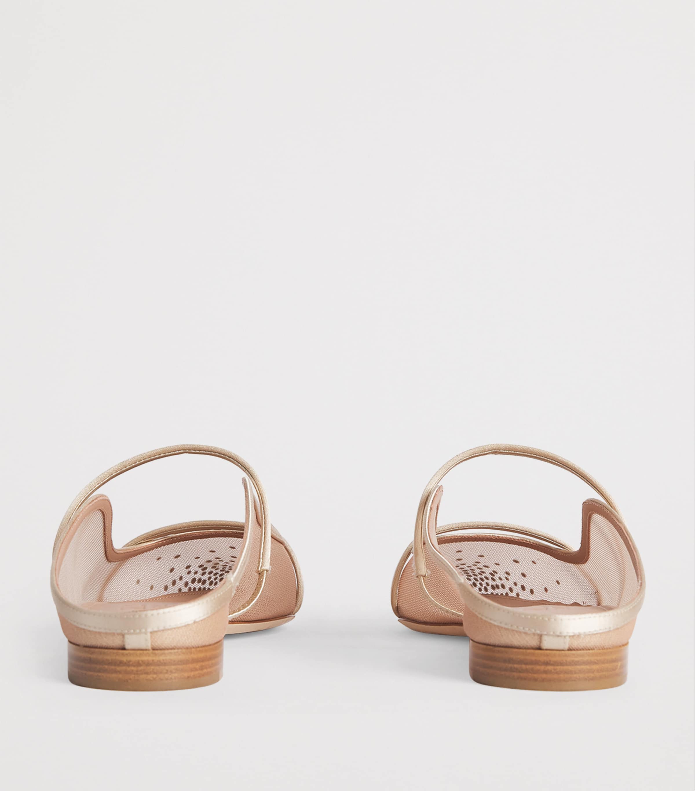 Malone Souliers Embellished Mesh Maureen Mules Beige Image 5