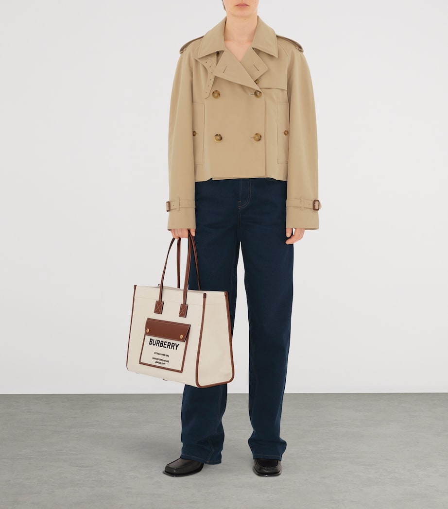 Medium Canvas Freya Tote Bag NATURAL/TAN Image 2