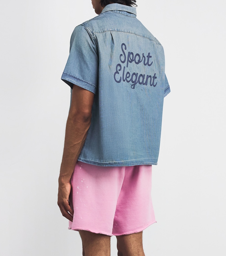 Denim Distressed Bartz Shirt INDIGO Image 4